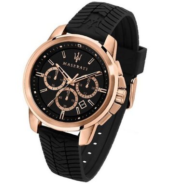 MASERATI Chronograph Maserati Silikon Armband-Uhr