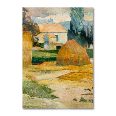 Paul Gauguin Landschaft bei Arles, Glasbild
