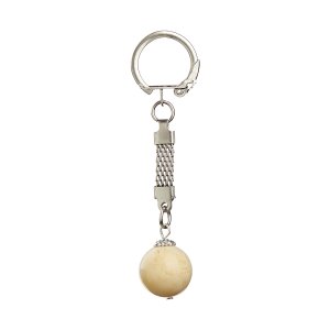 Schlüsselanhänger „Weihrauch-Perle“, weiß