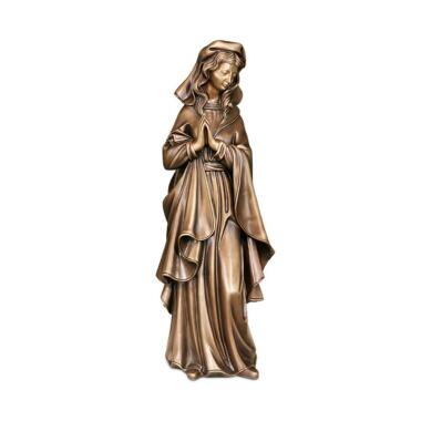 Stilvolle Madonnenskulptur aus Bronze Madonna Livia / Bronze braun