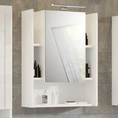Weißer Bad Spiegelschrank 60 cm breit auch