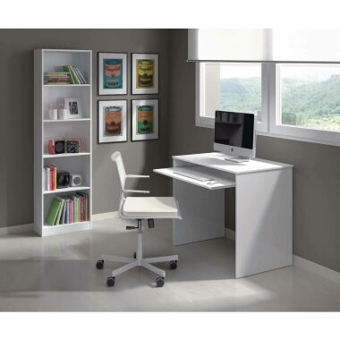 Altri - Schreibtisch Dayton, Schreibtisch mit Regal, PC-Halter Arbeitstisch für 