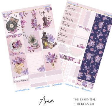Arie | Essential Planer Sticker Kit, Blumen