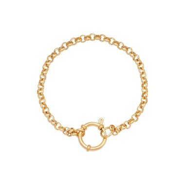 Armband Gold Gliederarmband Edelstahl Circle Chain