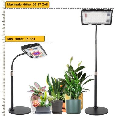 DOPWii Pflanzenlampe Vollspektrum-Pflanzenlicht,LED-Innenlicht,12