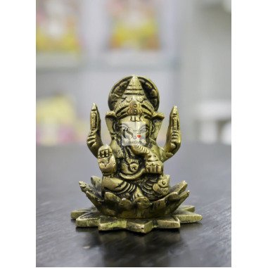 Kleine Messing Ganesha Statue Für Ihr Zuhause