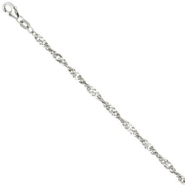 Singapurkette in Silber & Singapurkette 925 Silber 2,9 mm 42 cm Halskette
