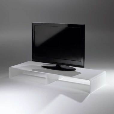 TV Konsole in Weiß Acrylglas