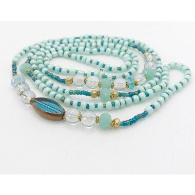 Perlenkette Mit Anhänger | Halskette Damen Glasperlenkette Ibizaschmuck