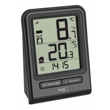 TFA Dostmann Funk-Thermometer mit Außensender