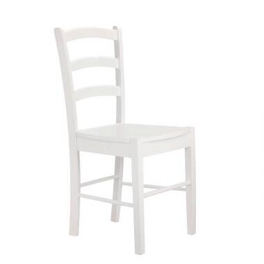 Weiße Stühle mit Massivholzgestell modern (2er Set)