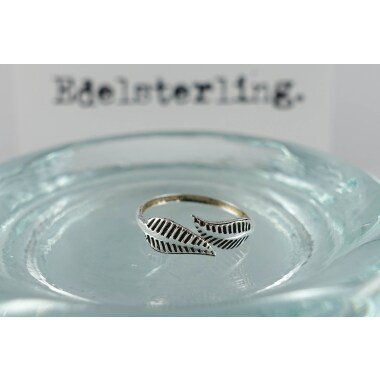 925 Sterling Silber Feder Zeh Ring, Zehe Sommer Verstellbare Festival Boho Ring