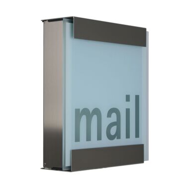 Keilbach Briefkasten, Edelstahl, Glasfront