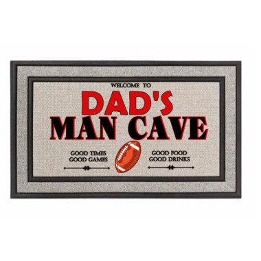 Mann Höhle Türmatte, Vatertagsgeschenk, Personalisierte