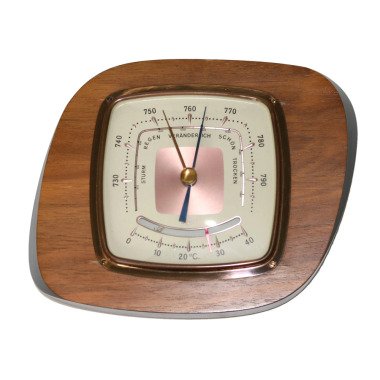 Maritimes Barometer Und Thermometer Temperatur