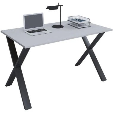 Schreibtisch »Lona« 110/80 cm X-Fuß-Gestell schwarz