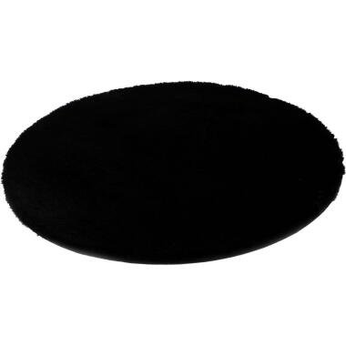 Teppich Softy schwarz D: ca. 80 cm