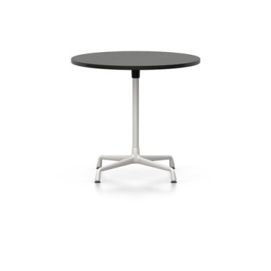 Vitra Eames Contract Table rund ∅80cm, Furnier Eiche dunkel, Ausleger