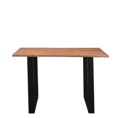 Baumkantentisch aus Akazie Massivholz Metall