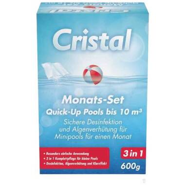 Cristal 1199810 Monats-Set Chlor bis 10 m³