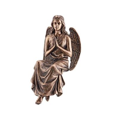 Engel Figur mit Skulptur & Bronze Engel Figur zum Hinsetzen Engel Donna