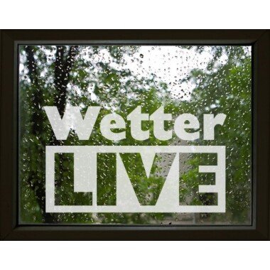 Fensteraufkleber No.UL463 Wetter Live