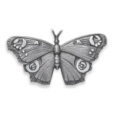 Günstiger Grabstein in Schwarz & Edle Schmetterlingsfigur für den Grabstein aus Aluminium