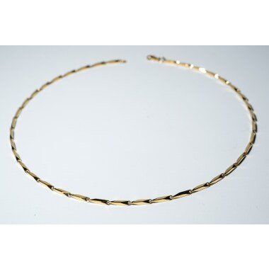 Halskette Edelstahl Modeschmuck 55cm Gold