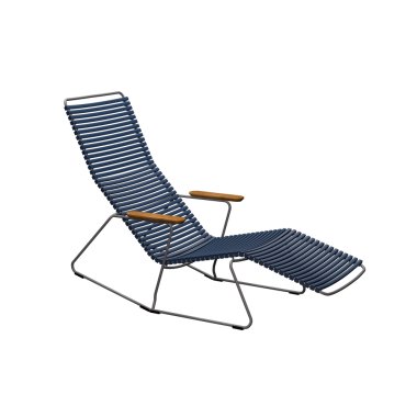 Kunststoff Liegestuhl & HOUE CLICK Sunrocker Liegestuhl dunkelblau 91