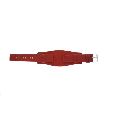 Lederband für Uhren in Rot & Uhrenarmband Universal B0223 Leder Rot 20mm