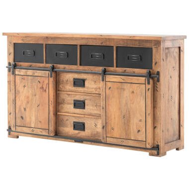 MID.YOU SIDEBOARD Anthrazit, Natur