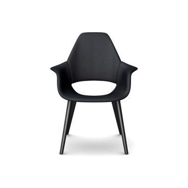 Moderne Lesesessel & Vitra Organic Highback Sessel Esche schwarz, nero