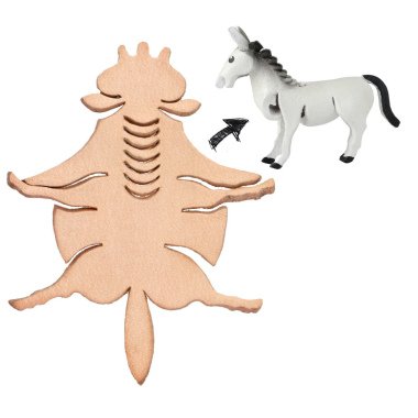 Pferd DIY Figur aus Leder