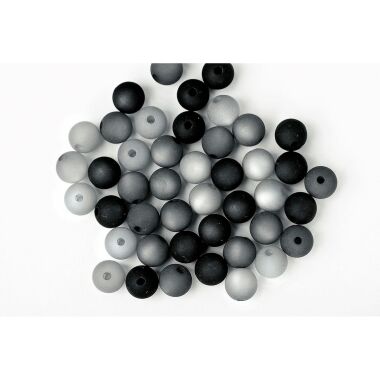 Polaris-Perlen-Mix, 6mm Schwarz