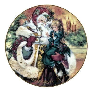 Seltener Vintage Avon Wunder Weihnachtsteller