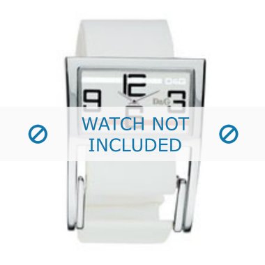 Uhrenarmband Dolce & Gabbana 3719251192 Leder Weiss 18mm