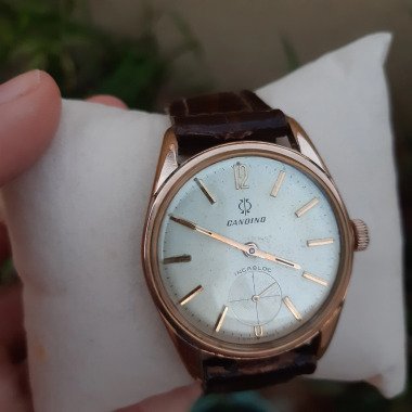 Candino Vintage Incabloc Swiss Watch Golden