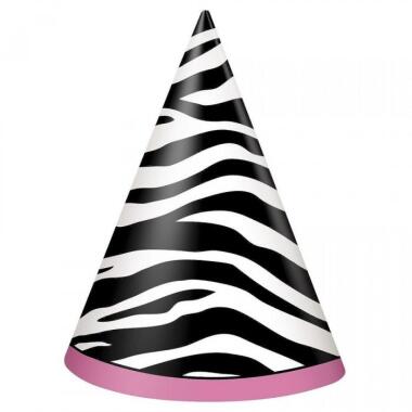 Einzigartige Party-Partyhüte mit Zebramuster