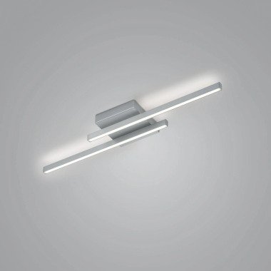 GKS Knapstein LED-Deckenleuchte NURI-2 Nickel