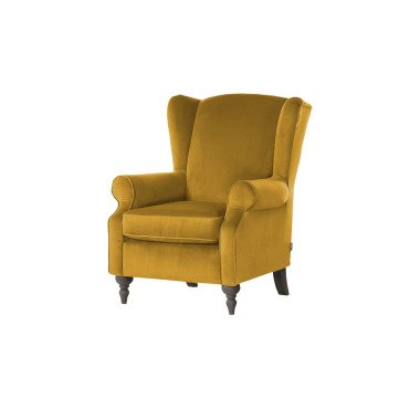 Nostalgiesessel in Gelb & Ohrensessel Cozy gelb Polstermöbel Sessel