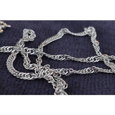 Wunderschöne Vintage Halskette 925 Silber Kette 44 cm
