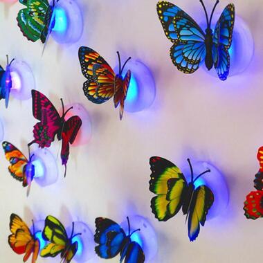 3D doppelschichtiger dreidimensionaler Schmetterlings-Wandaufkleber