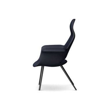 Moderne Lesesessel & Vitra Organic Highback Sessel Esche schwarz, petrol/