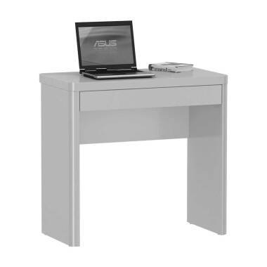 Schreibtisch in Weiß Hochglanz 80 cm breit