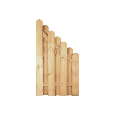 Sichtschutzzaun Holz Kiefer/Fichte Bogenabschluss