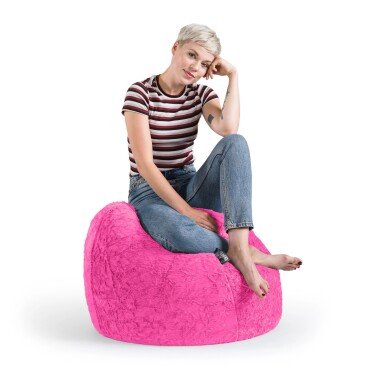 Sitting Point Sitzsack Fluffy 220 l Pink