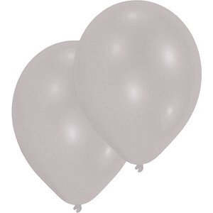 amscan Luftballons silber, 50 St.