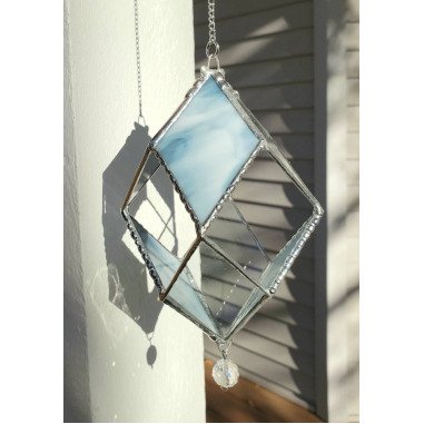 Blumenampel/3D Sonnenfänger Glasglas Marmoriert