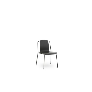 Design Armlehnstuhl & Normann Copenhagen Studio Stuhl ohne Armlehne schwarz