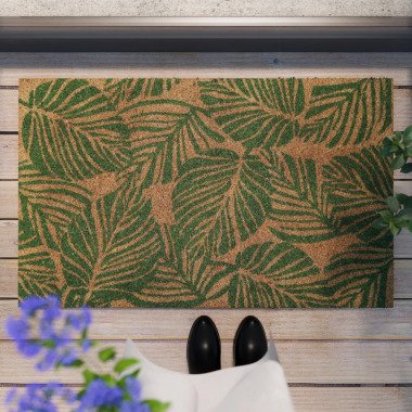 Fußmatte aus Kokosfaser Natur Grün » Jungle